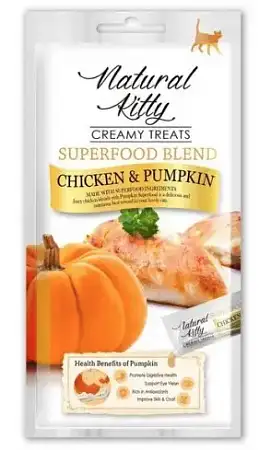 Купить pettric natural kitty Лакомства для кошек крем-суп для кошек курица и тыква